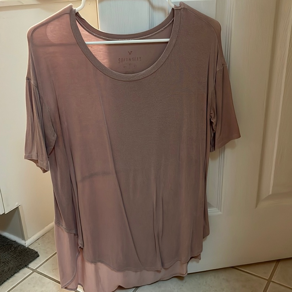 American Eagle “Soft & Sexy” Top. Light Pale Pink. Size S.